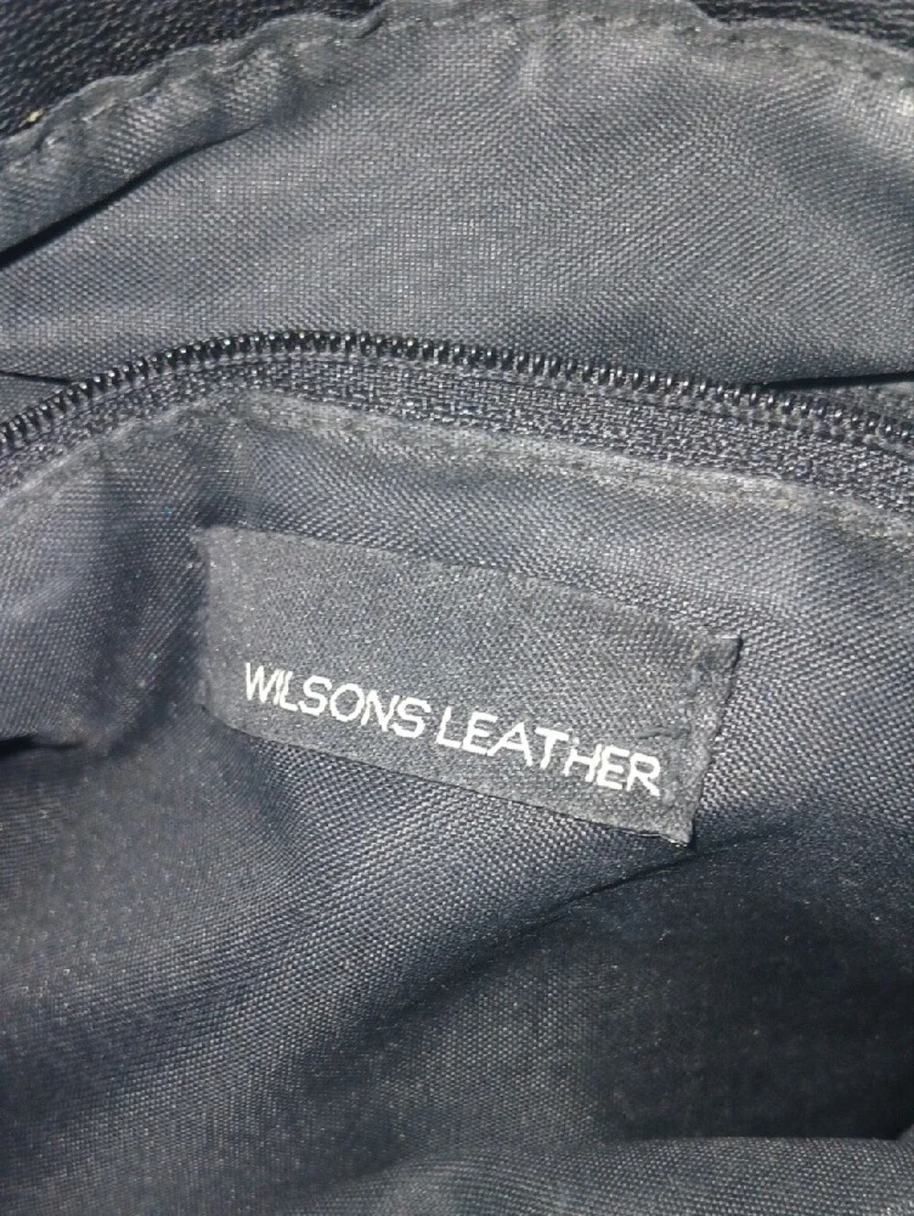Wilsons Leather Y2K Vintage Black Leather Backpack Broken Magnetic Snap